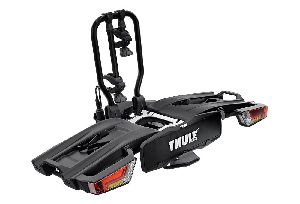Porte-Vélos sur Boule d’Attelage Thule EasyFold XT Prise 13 Broches – 2 Vélos (Compatible E-Bikes) Noir