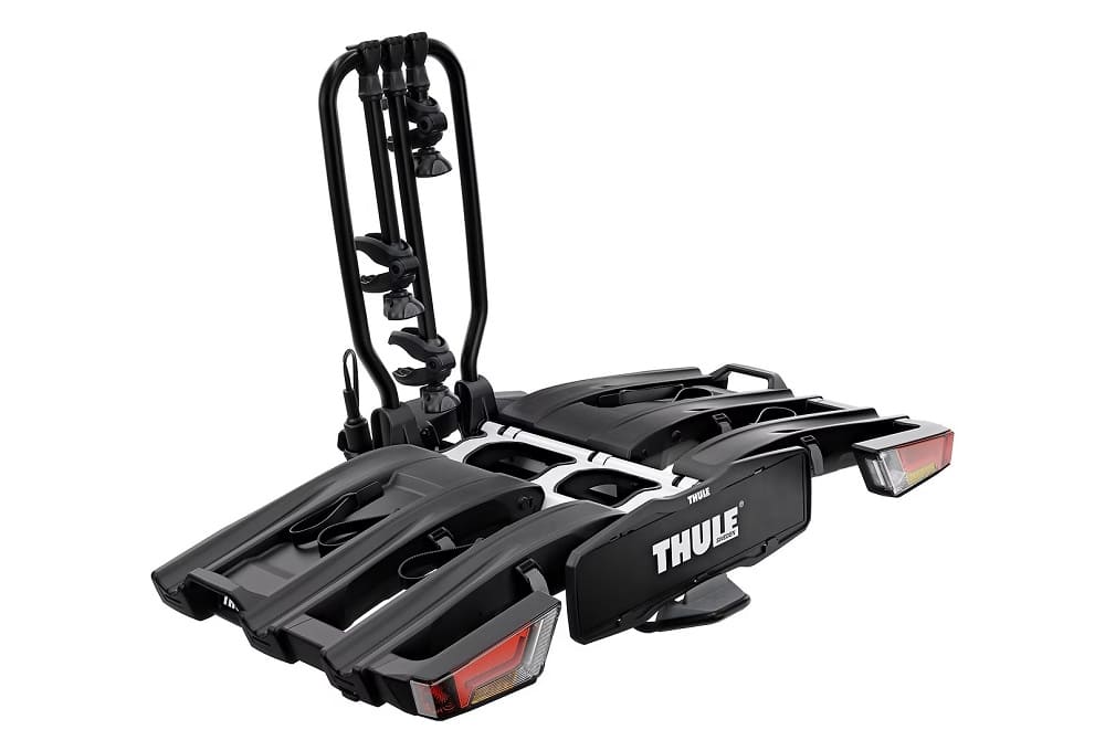 Porte-Vélos sur Boule d’Attelage Thule EasyFold XT Prise 13 Broches – 3 Vélos (Compatible E-Bikes) Noir