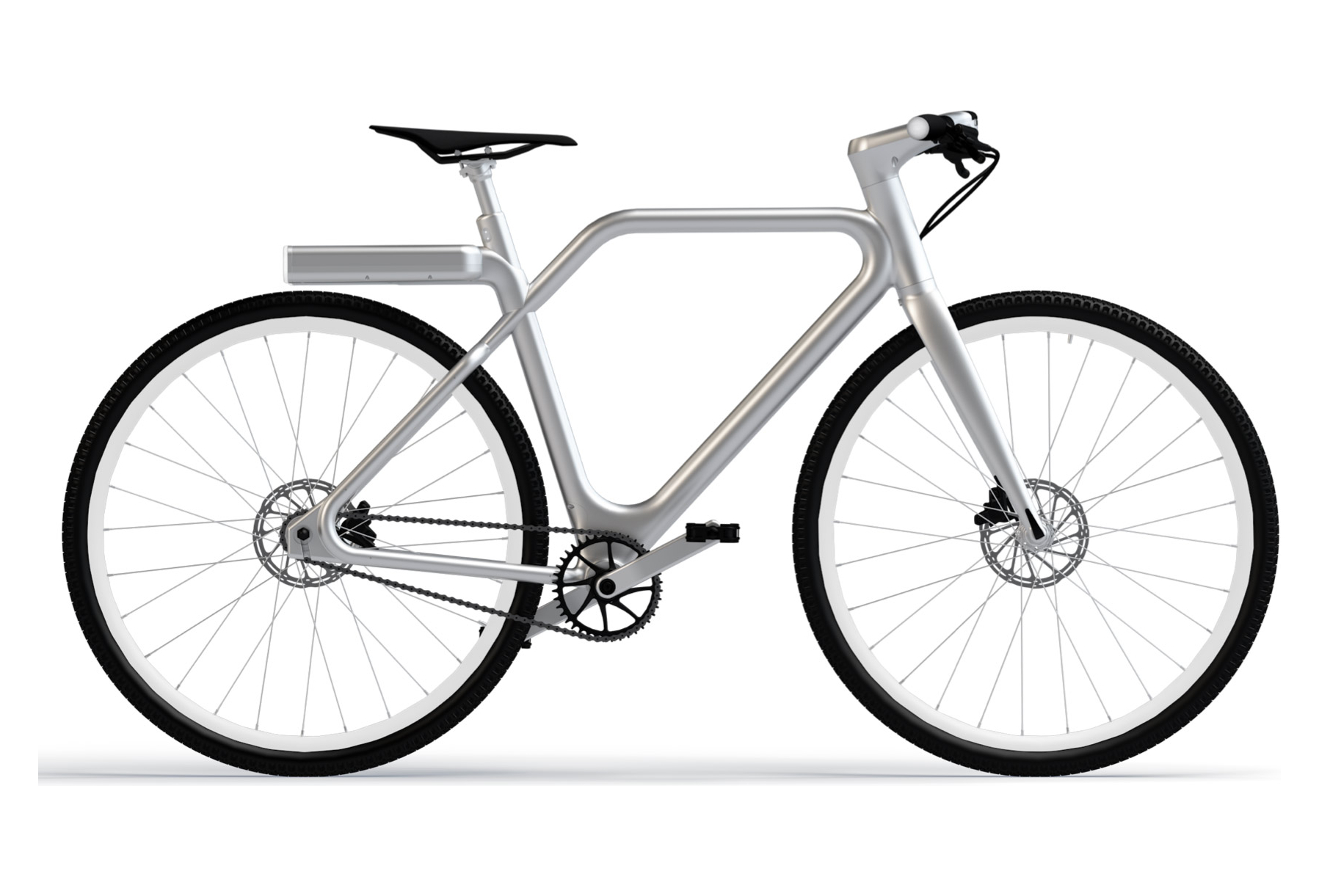 Vélo de Ville Électrique Angell 700 mm Argent 2021