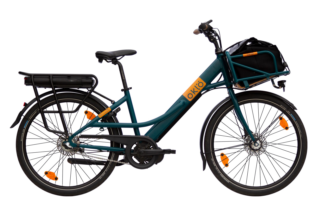 Vélo porteur électrique Missive, 7 vitesses + sacoche avant