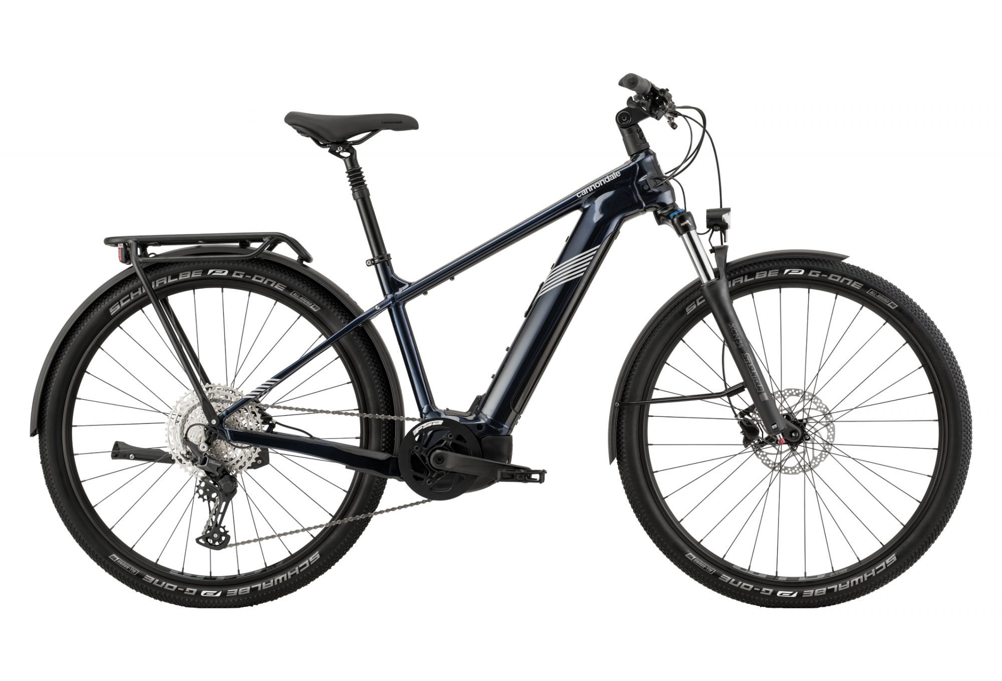 VTC Électrique Cannondale Tesoro Neo X 2 Remixte Shimano Deore 11V BLEU