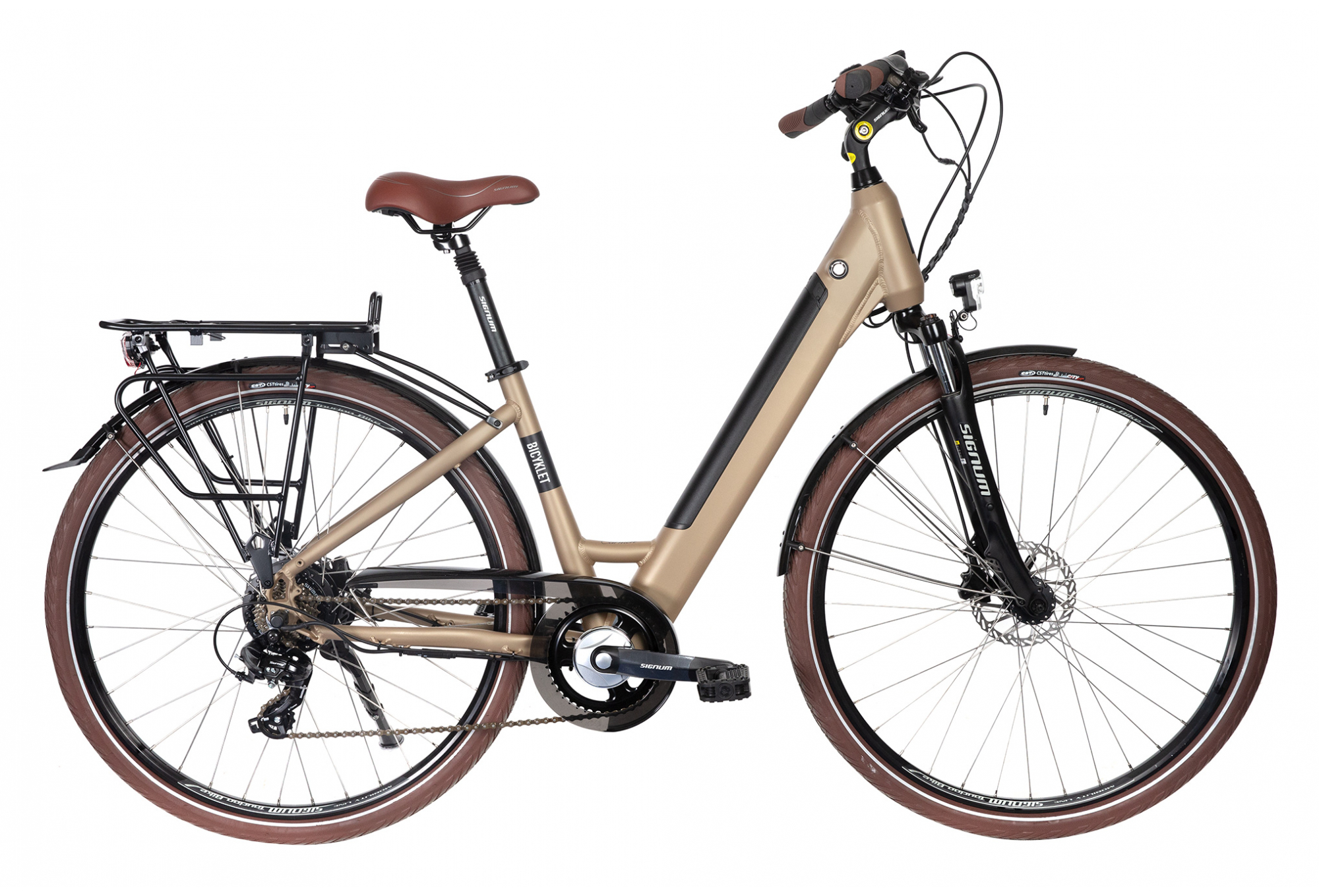 Bicyklet Carmen Shimano Tourney/Altus 7V 504 Wh 700 mm Marron Tan