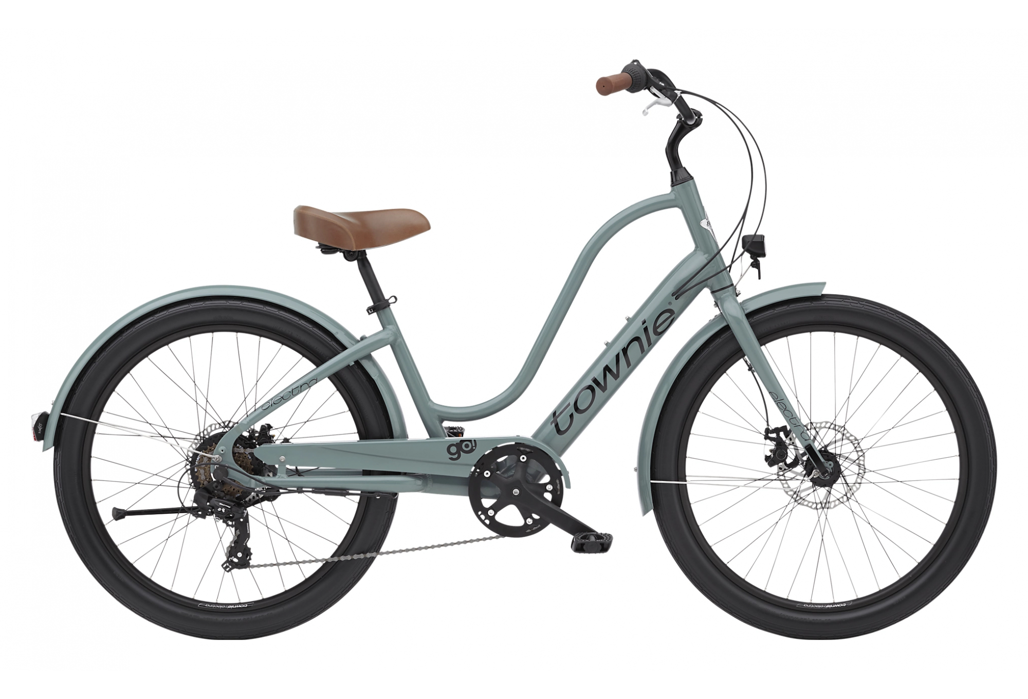 Electra Townie Go! 7D EQ Step-Thru Shimano Tourney 7V 250 Gris 2022