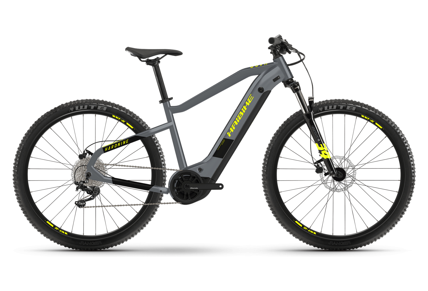Haibike HardNine 6 630Wh Shimano Deore 10V 29'' Gris / Jaune 2022