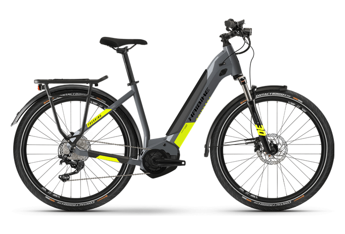 VTC Électrique Haibike Trekking 6 Shimano Deore 10V 630 Gris 2022