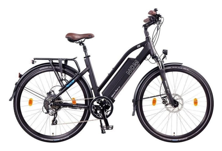 NCM Milano Plus 26 vélo électrique Urbain noir mat - Shimano - Batterie 768Wh