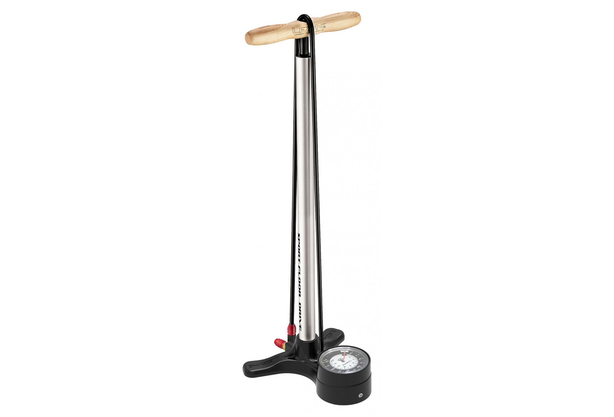 POMPE À PIED LEZYNE SPORT FLOOR DRIVE 3”5 ARGENT