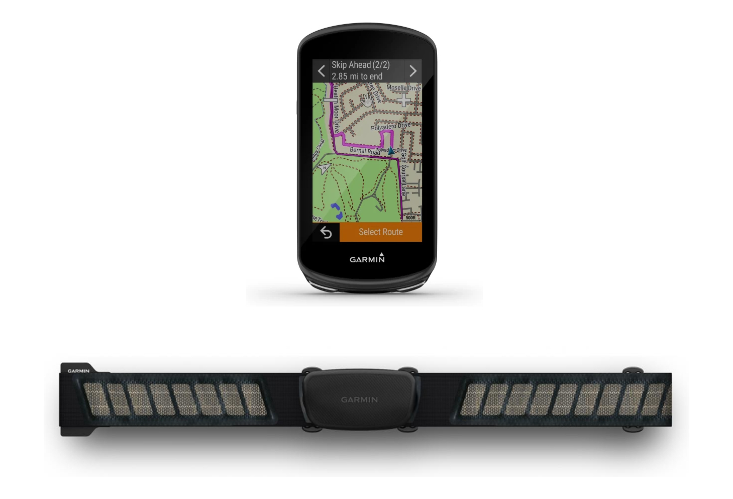 Pack Compteur GPS Garmin Edge 1030 Plus + Ceinture Cardiofréquencemètre