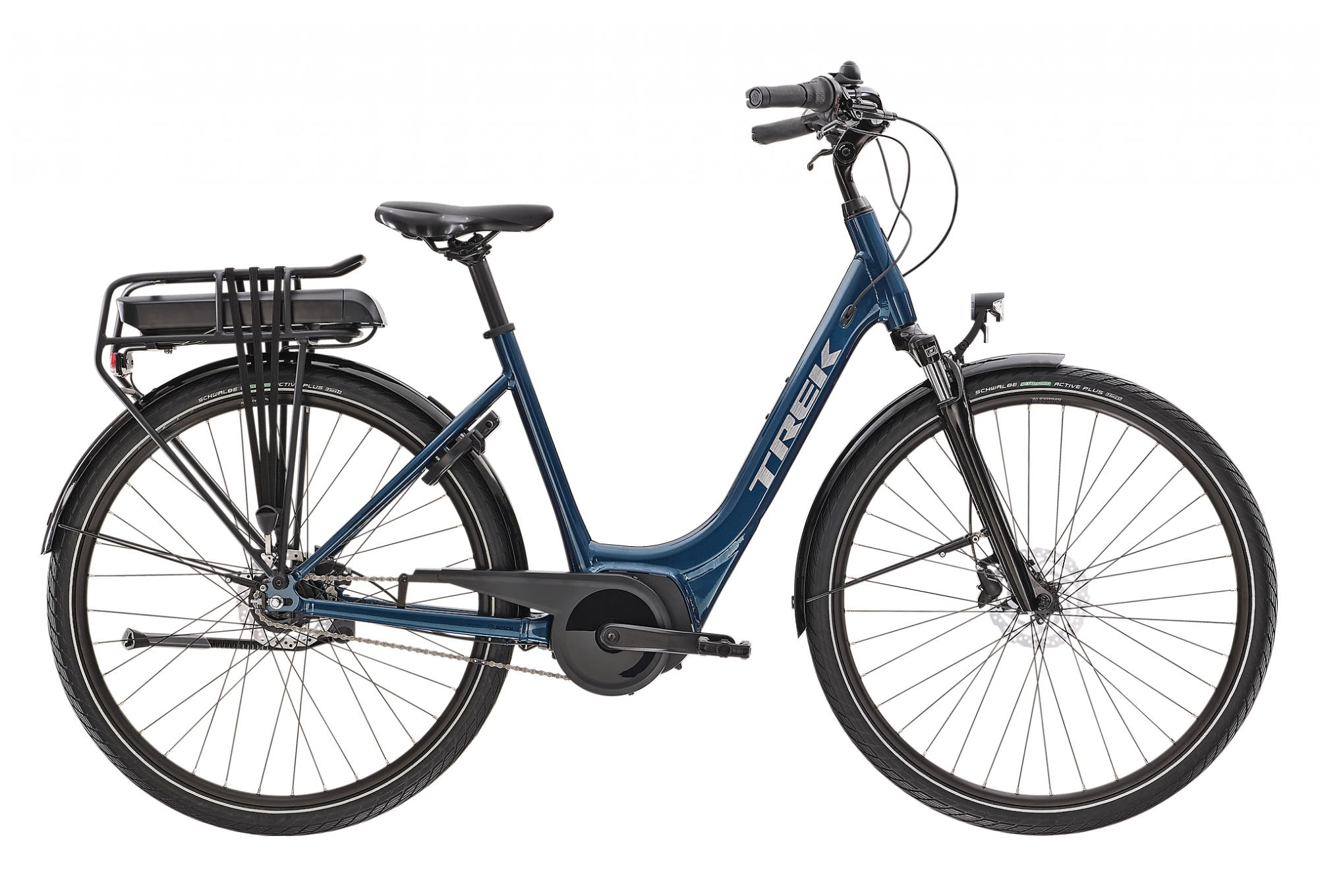 Trek District+ 1 Lowstep Shimano Nexus 7V 300 Bleu 2021