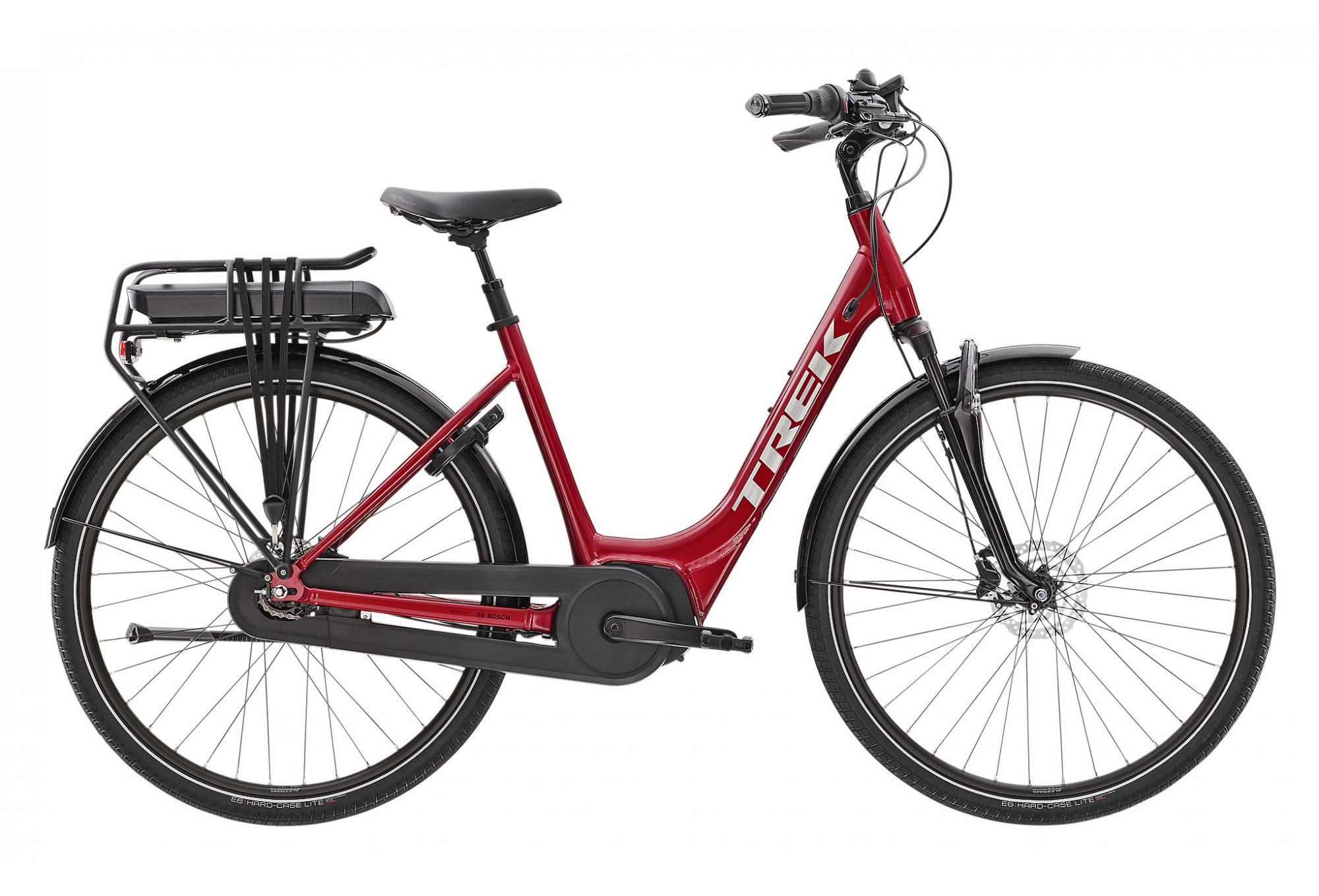 Trek District+ 4 Lowstep Shimano Nexus 7V 300 Rouge 2021