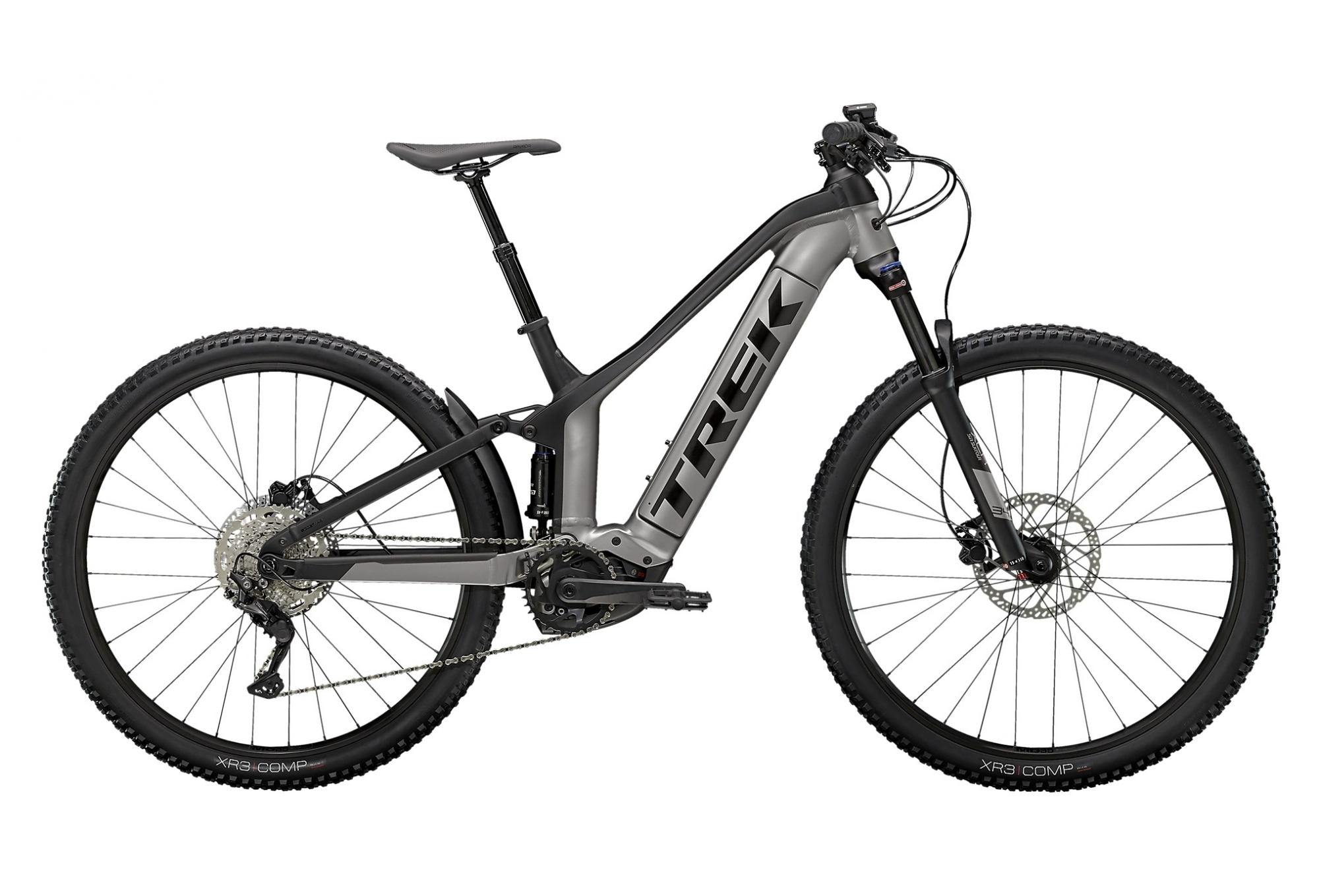 Trek Powerfly FS 4 Shimano Deore 10V 625Wh Rouge Crimson / Gris Lithium 2022