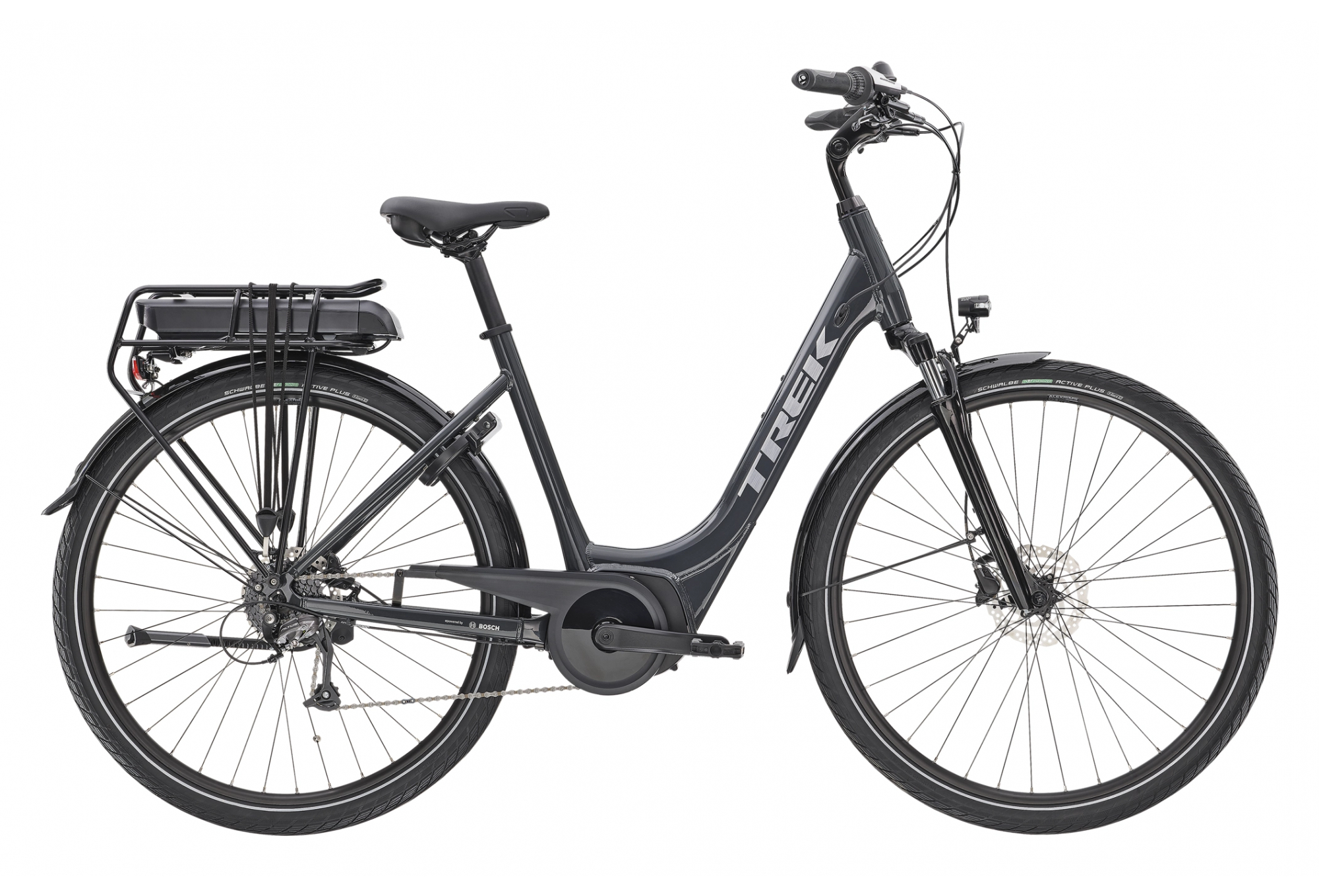 Trek Verve+ 1 Lowstep 300wh Shimano Altus 8V 300 Noir 2021