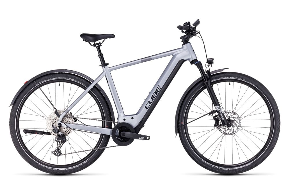 VTC Électrique Cube Nuride Hybrid EXC 750 Allroad Shimano Deore 12V 750 Wh 29" Argent Polar 2023