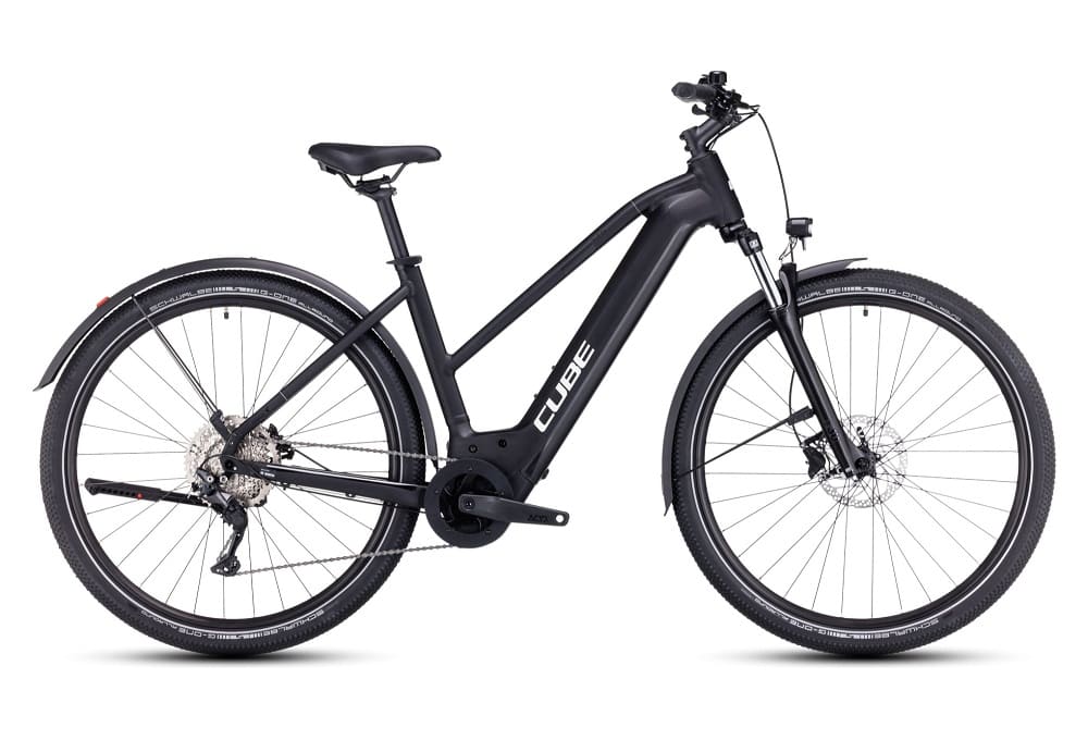 VTC Électrique Cube Nuride Hybrid Pro 625 Allroad Trapeze Shimano Deore 10V 625 Wh 29" Noir 2023