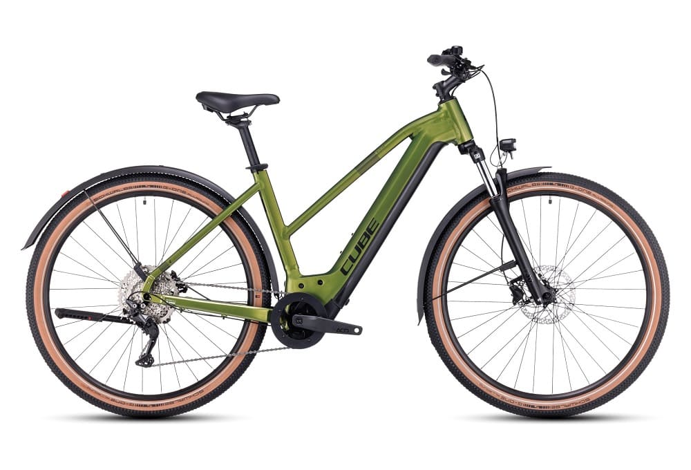 VTC Électrique Cube Nuride Hybrid Pro 750 Allroad Trapeze Shimano Deore 10V 750 Wh 29" Vert 2023