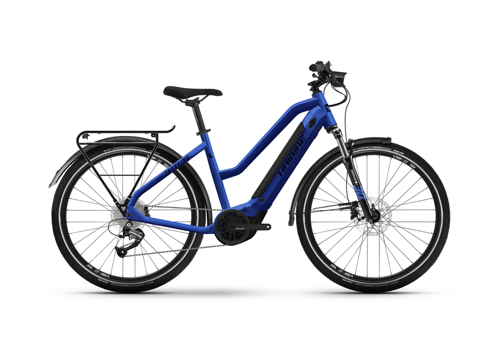 VTC Électrique Haibike TREKKING 4 MID Bleu