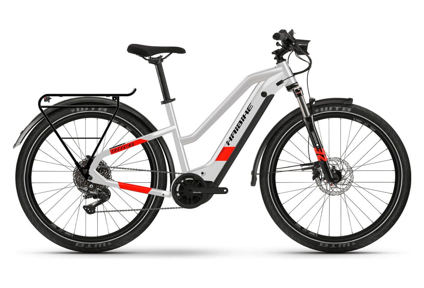 VTC Électrique Haibike Trekking 7 Low Shimano Deore 11V 630 Gris 2022