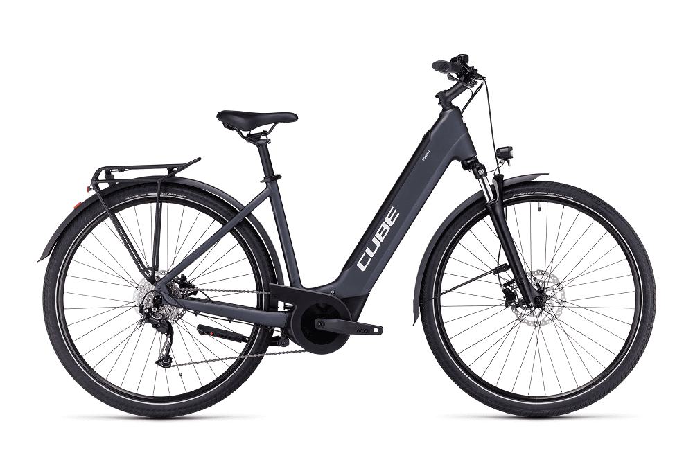 VTC électrique Cube touring hybrid one 625 grey´n´white easy entry