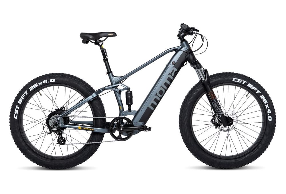 VTT Electrique Moma Bikes FATBIKE 26 PRO Equipped Full SHIMANO Freins à disques Hydrauliques Bat. Ion Lithium integrada 48V 13Ah