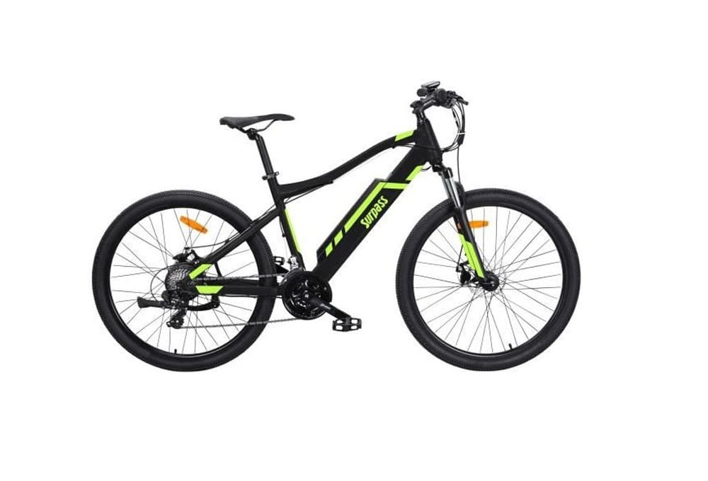 VTT Electrique SURPASS 27.5" Noir 8 vitesses Semi-rigide Batterie 10 Ah