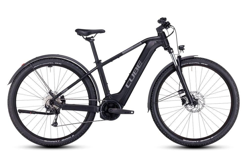 VTT Électrique Semi-Rigide Cube Reaction Hybrid Performance 500 Allroad Shimano Alivio 9V 500 Wh 29" Noir 2023