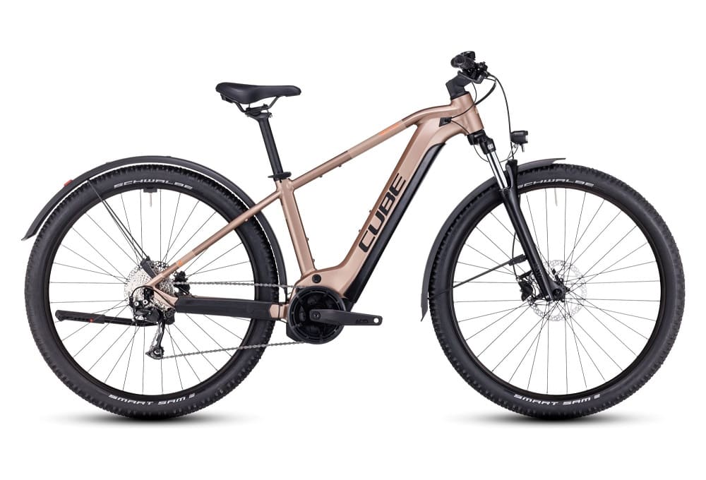 VTT Électrique Semi-Rigide Cube Reaction Hybrid Performance 625 Allroad Shimano Alivio 9V 625 Wh 29" Marron 2023