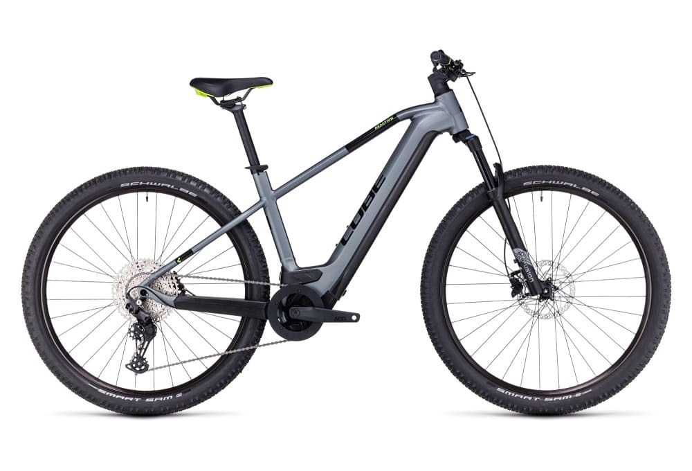 VTT Électrique Semi-Rigide Cube Reaction Hybrid Pro 625 Shimano Deore 11V Gris Flash 2023