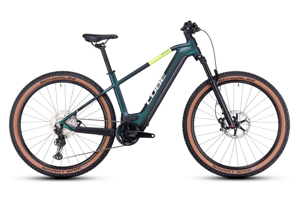 VTT Électrique Semi-Rigide Cube Reaction Hybrid SLT 750 Shimano XT 12V 750 Wh 29" Vert 2023