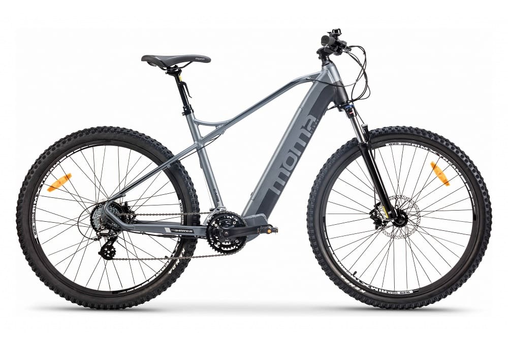VTT Electrique Semi Rigide Moma Bikes E-MTB 29" Shimano Altus 8V Gris