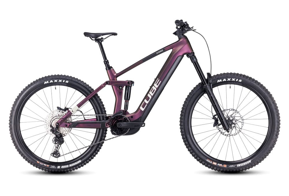 VTT Électrique Tout-Suspendu Cube Stereo Hybrid 160 HPC SLX 750 27.5 Shimano Deore/XT 12V 750 Wh 27.5" Violet 2023