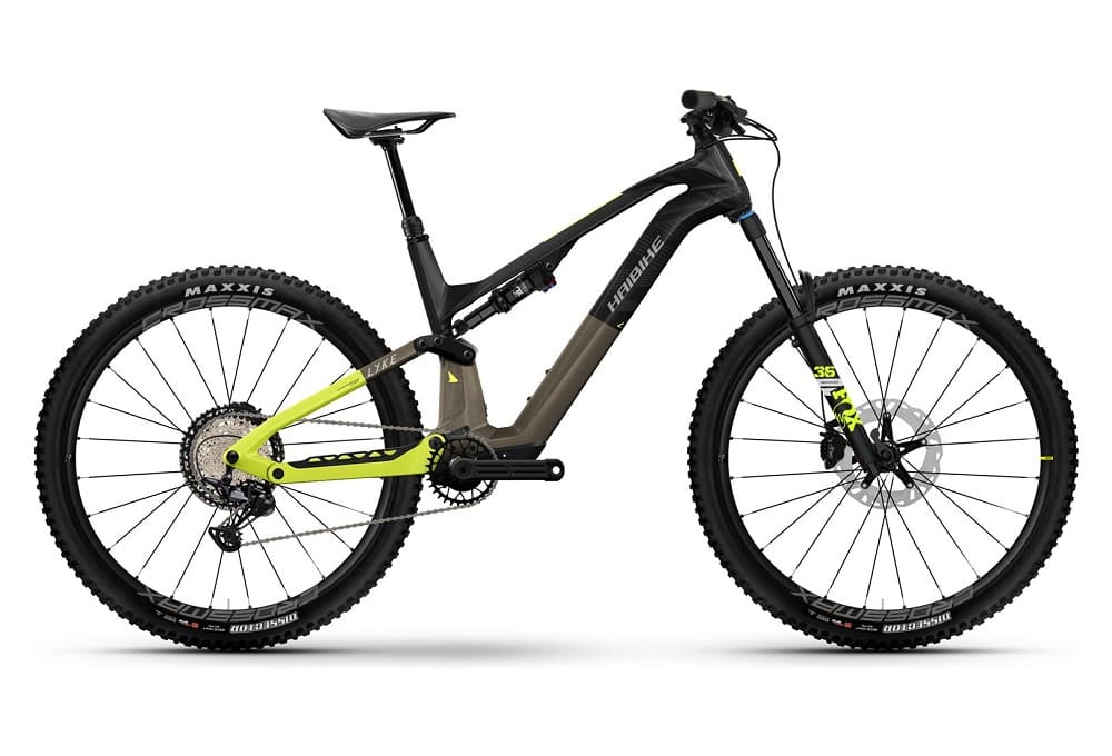 VTT Electrique Tout-Suspendu Haibike Lyke CF 11 Shimano SLX/XT 12V 430Wh 29" Noir/Jaune 2023