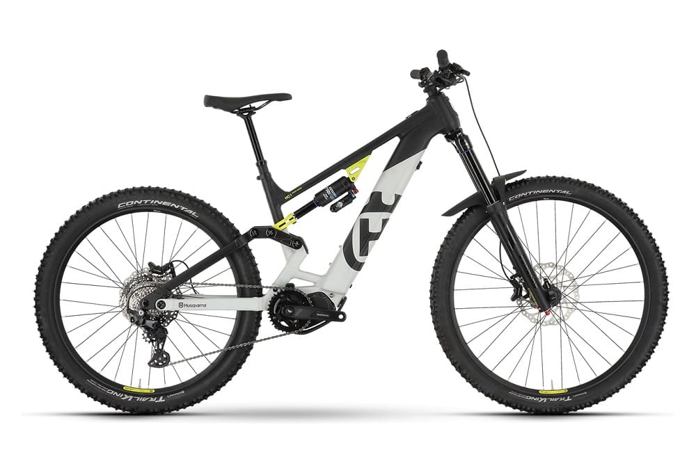 VTT Electrique Tout-Suspendu Husqvarna Hard Cross HC1 Tektro M350 9V 630 Wh 29"/27.5" Noir/Blanc 2023