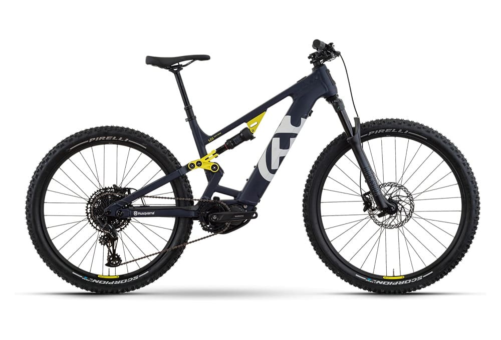 VTT Electrique Tout-Suspendu Husqvarna Light Cross LC3 Sram SX Eagle 12V 630 Wh 29"/27.5" Bleu Foncé 2023
