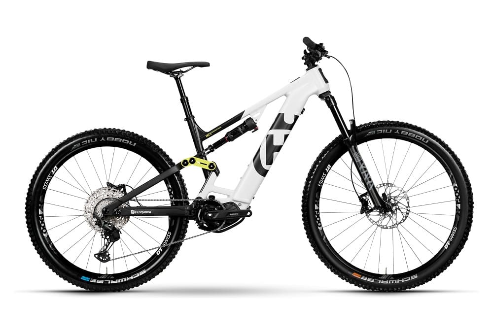 VTT Electrique Tout-Suspendu Husqvarna Mountain Cross MC3 Shimano Deore 12V 630 Wh 29/27.5" Blanc 2023