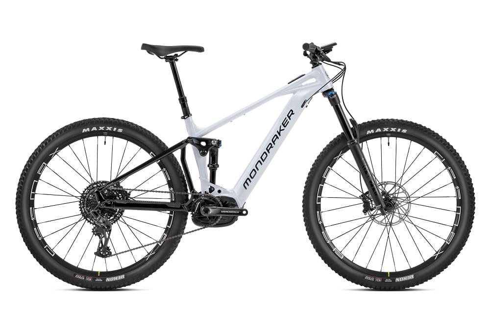 VTT Électrique Tout-Suspendu Mondraker Chaser R Sram GX/SX Eagle 12V 750 Wh 29" Blanc 2023