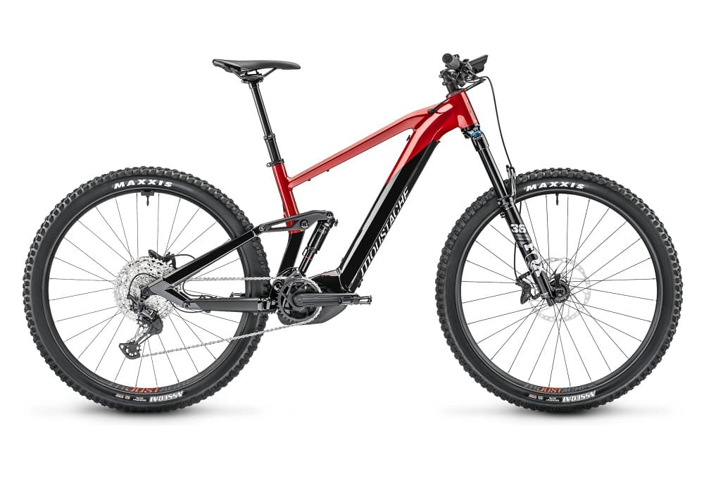 VTT Électrique Tout-Suspendu Moustache Samedi 29 Trail 7 Smart System Shimano Deore / XT 12V 750 Wh 29" Noir / Rouge 2023