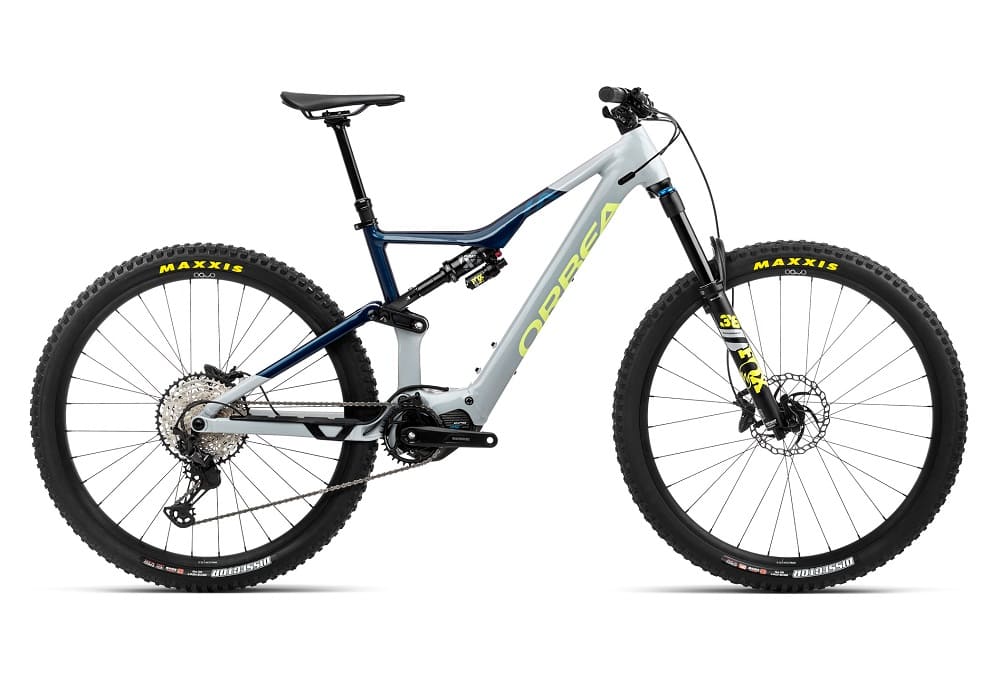 VTT Électrique Tout-Suspendu Orbea Rise H10 Shimano XT 12V 540 Wh 29" Gris 2023