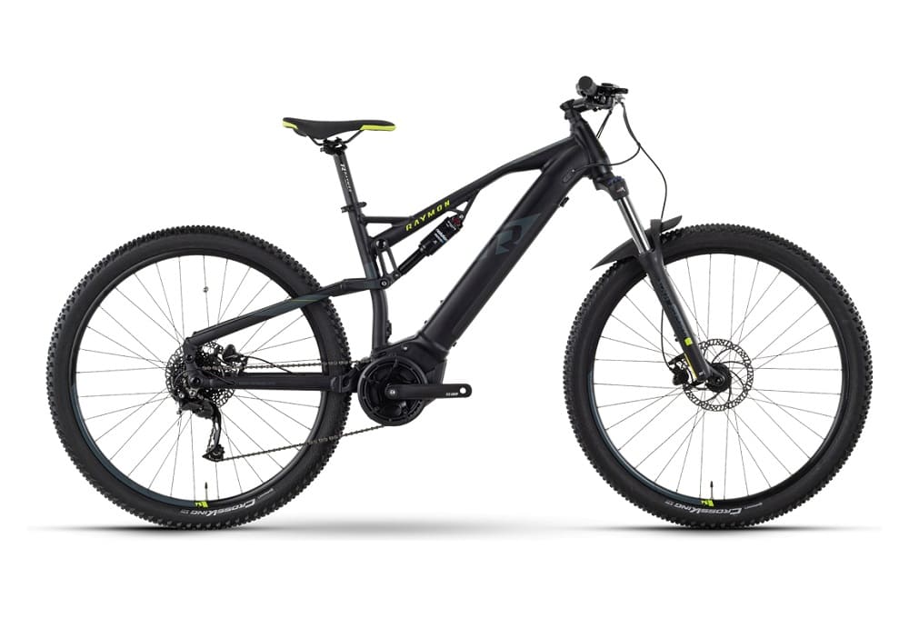 VTT Electrique Tout-Suspendu R Raymon FullRay 130E 4.0 Tektro M350 9V 500 Wh 29" Noir 2023