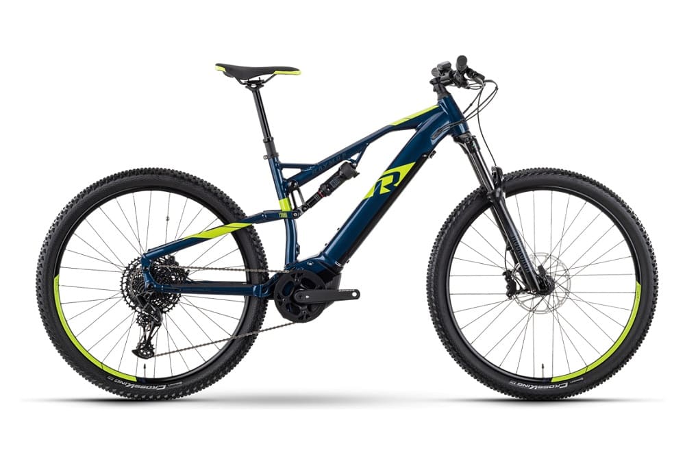 VTT Electrique Tout-Suspendu R Raymon FullRay 130E 6.0 Sram SX Eagle 12V 630Wh 29" Bleu Foncé 2023