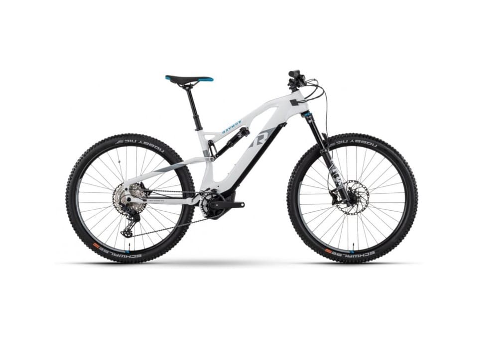 VTT Électrique Tout Suspendu R Raymon FullRay 150E 10.0 Shimano SLX 12V 630Wh 29" White 2023