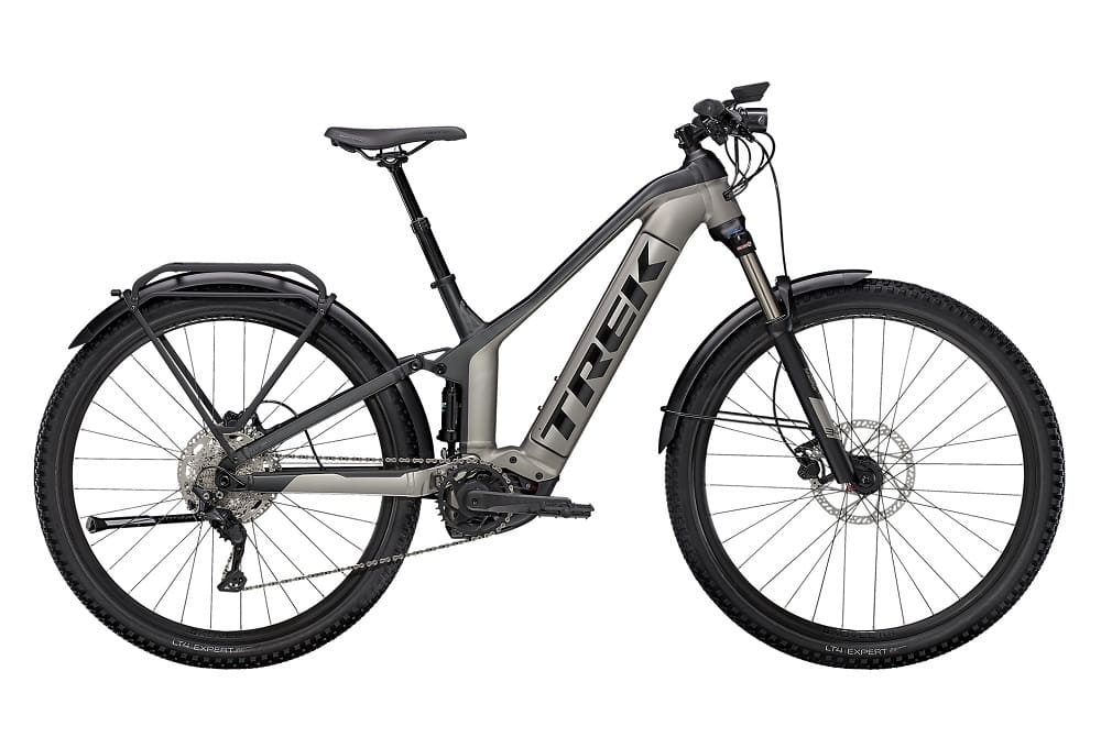 VTT Électrique Tout-Suspendu Trek Powerfly FS 4 EQ Shimano Deore 10V 625 Wh 29" Gris / Noir 2023