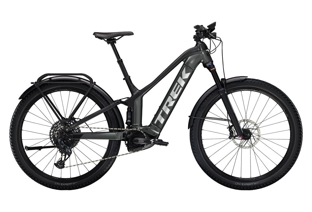 VTT Électrique Tout-Suspendu Trek Powerfly FS 9 EQ Sram GX Eagle AXS 12V 625 Wh 27.5" Gris Lithium / Noir Gén 3