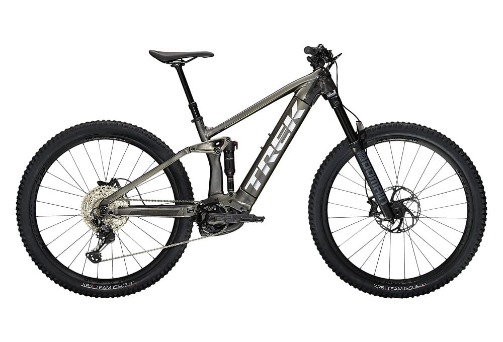 VTT Électrique Tout-Suspendu Trek Rail 7 Shimano SLX / XT 12V 625 Wh 29" Gris Mercure / Noir 2023