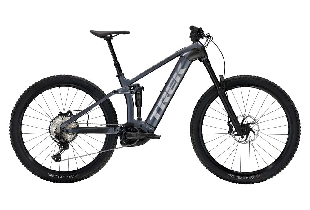 VTT Électrique Tout-Suspendu Trek Rail 9.7 Shimano SLX / XT 12V 625 Wh 29" Gris Gén 4