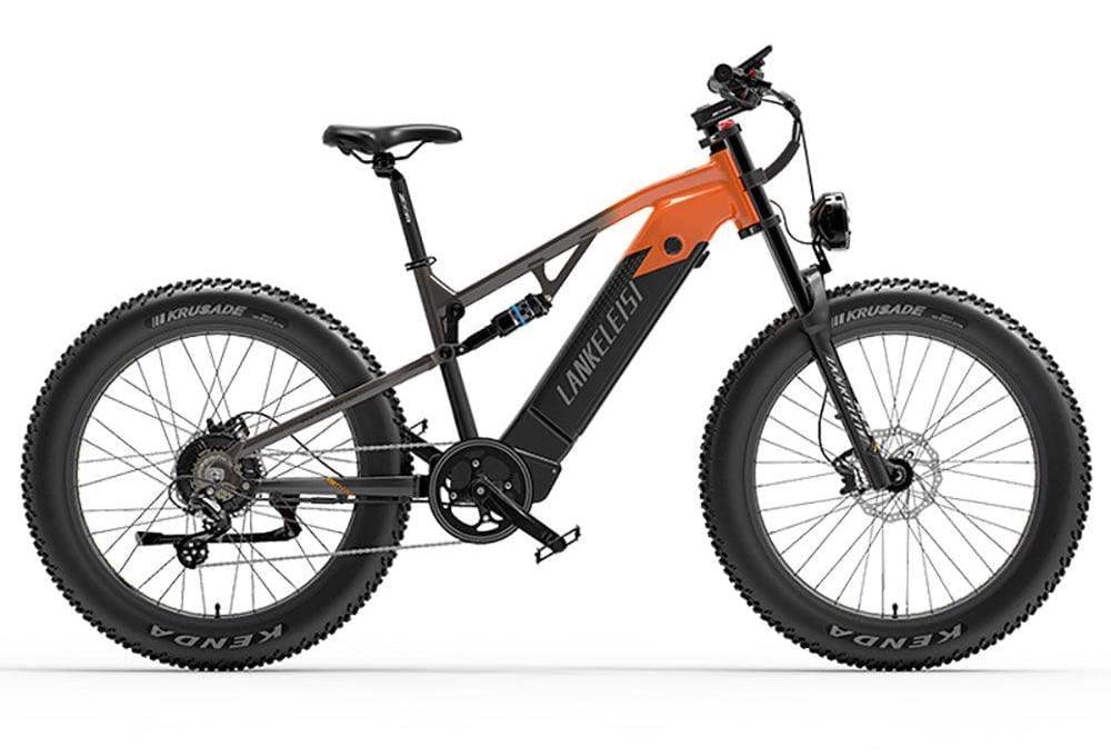 VTT électrique Lankeleisi RV800 Plus 750W 26" Fat Bike EMTB Orange