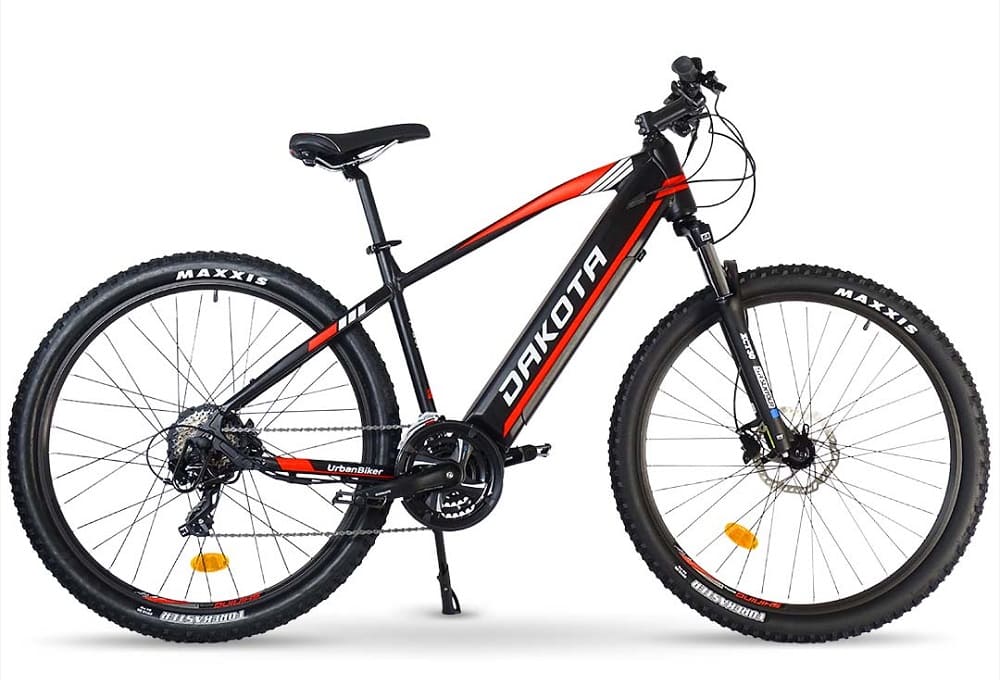 VTT électrique Semi-Rigide URBANBIKER Dakota 23 Rouge - Batterie 840 Wh Moteur 250W