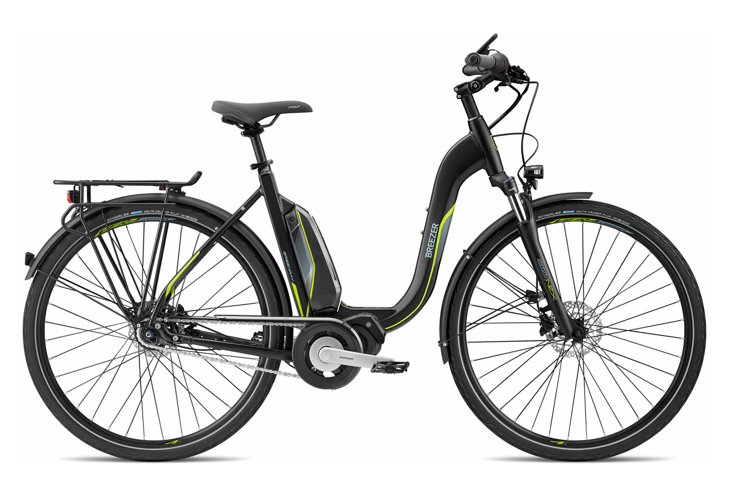Vélo Breezer GREENWAY IG+ LS Satin Black