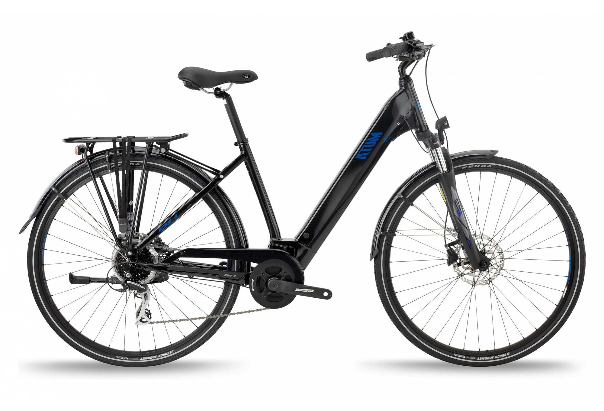 Vélo de Ville Électrique BH Atom City Wave Shimano Acera 8V 500 Noir 2021