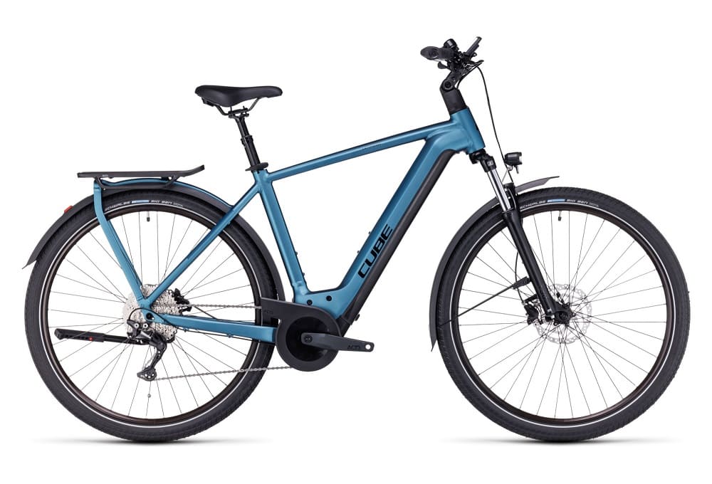 Vélo de Ville Électrique Cube Kathmandu Hybrid One 750 Shimano Deore 10V 750 Wh 700 mm Bleu 2023