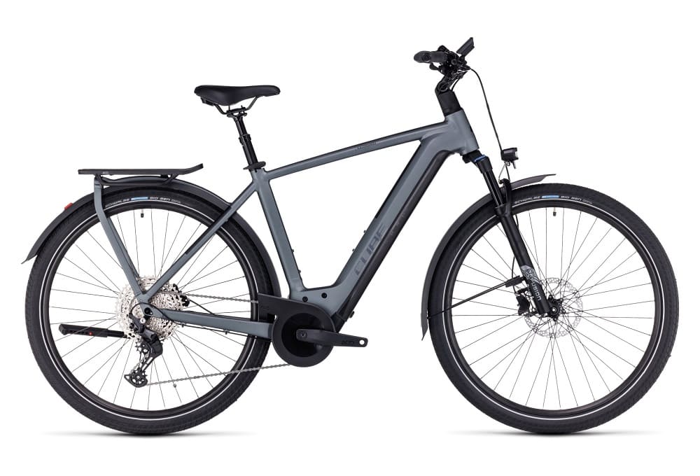 Vélo de Ville Électrique Cube Kathmandu Hybrid Pro 750 Shimano Deore 11V 750 Wh 700 mm Gris Flash 2023
